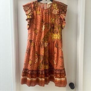 Ulla Johnson Orange Floral Dress